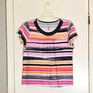 ST John’s Bay stripped shot sleeve shirt XL